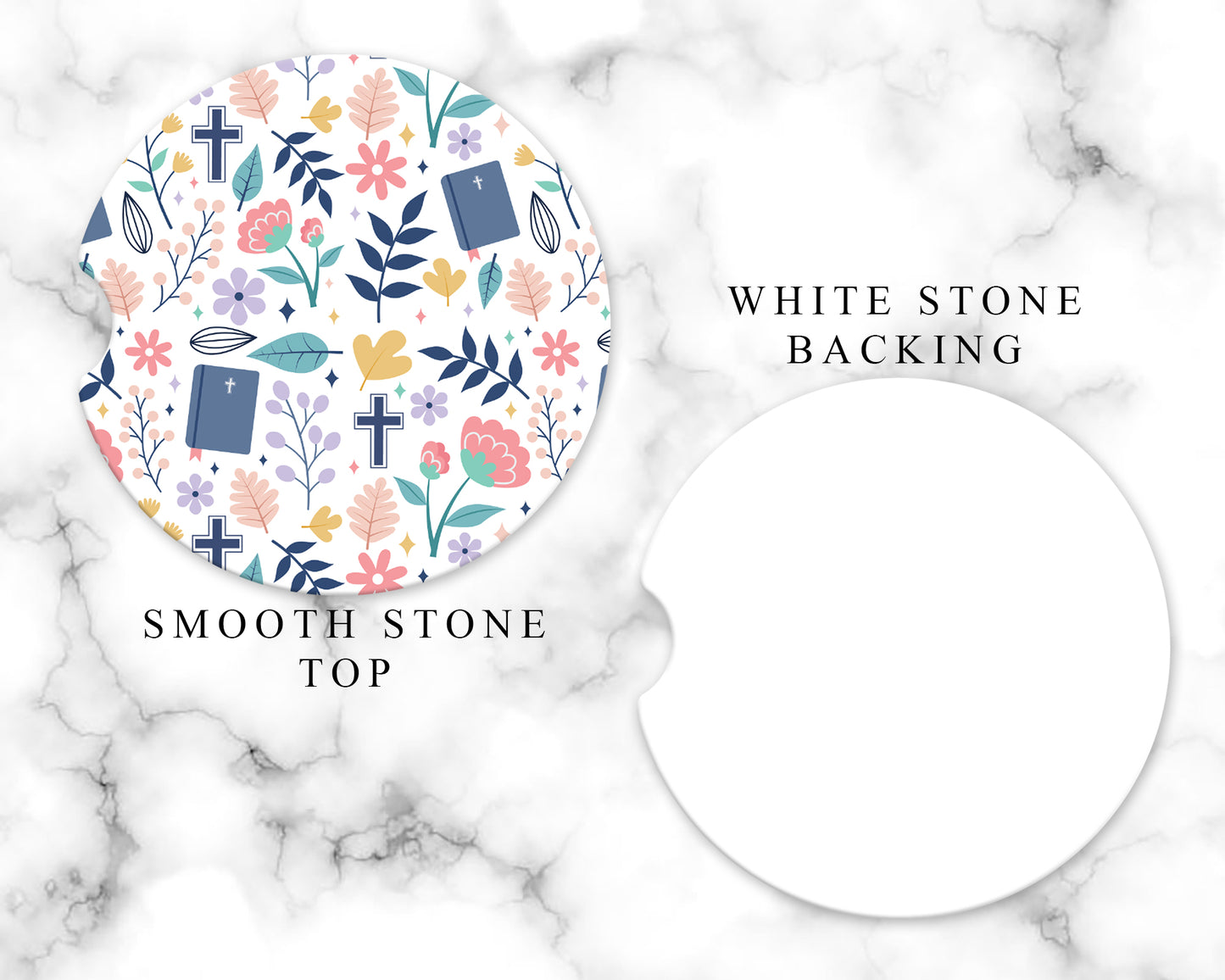 Floral Bible Car Coasters