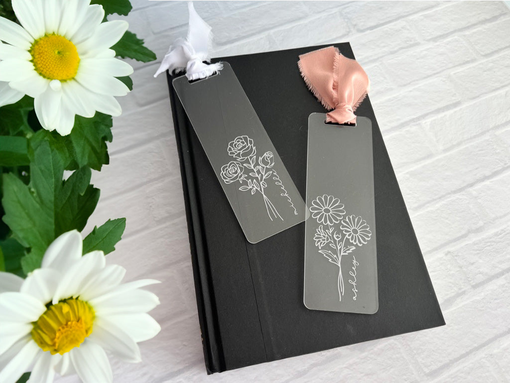 Personalized Wild Personalized Flower Birth Month Bookmark