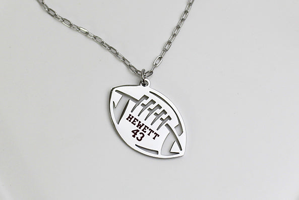Personalized Football Necklace