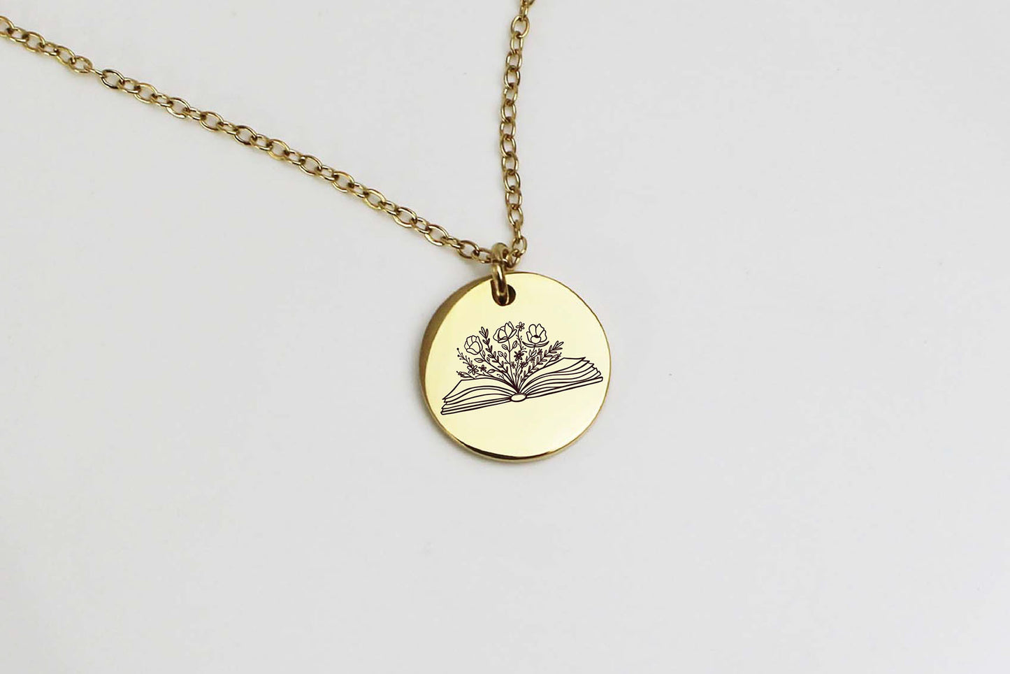 Blooming Book Necklace