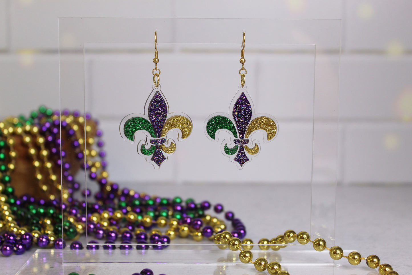 Fleur-de-lis Dangle Earrings