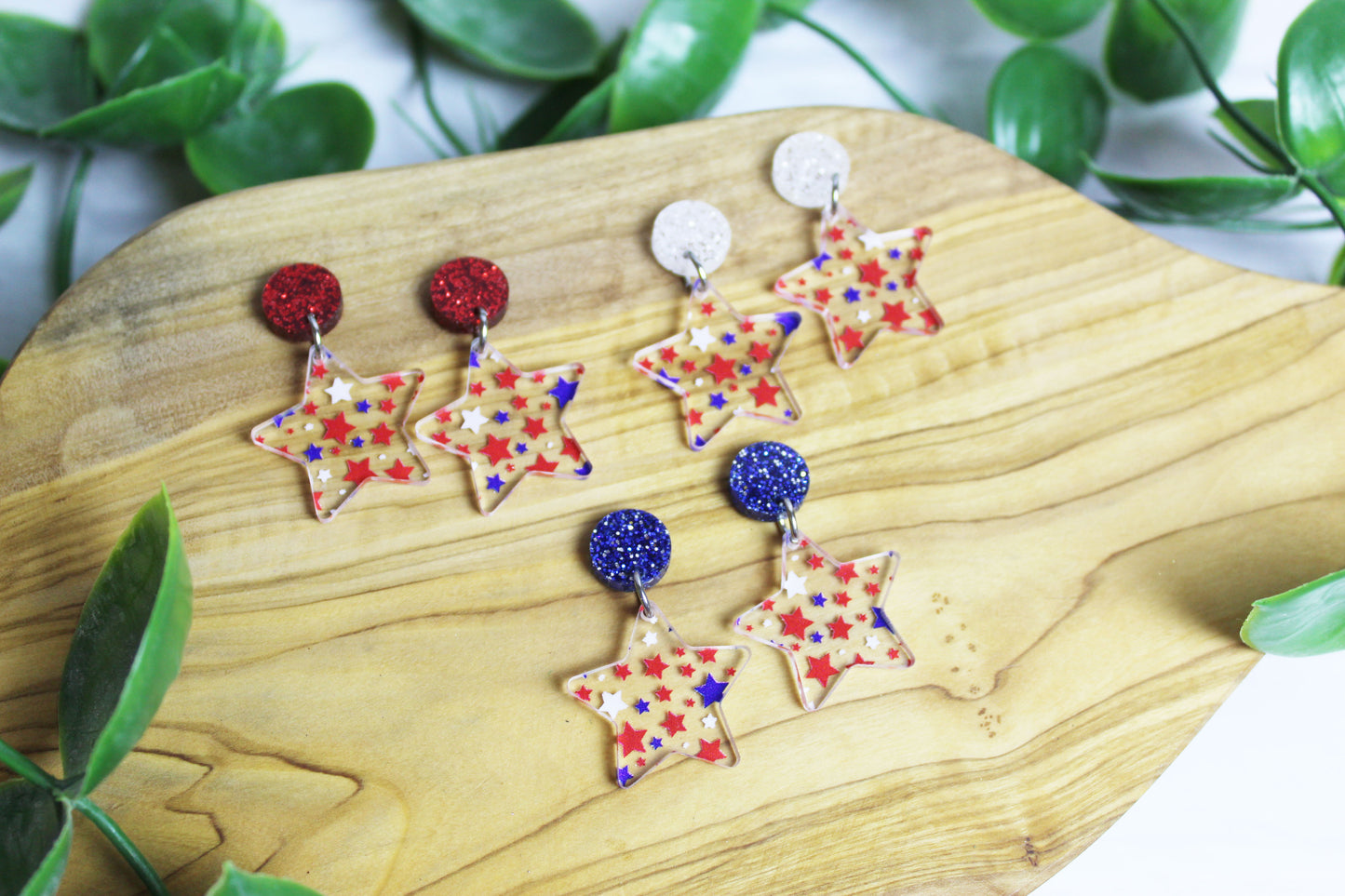 Star Confetti Dangle Earrings