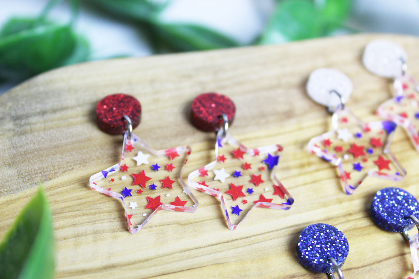 Star Confetti Dangle Earrings