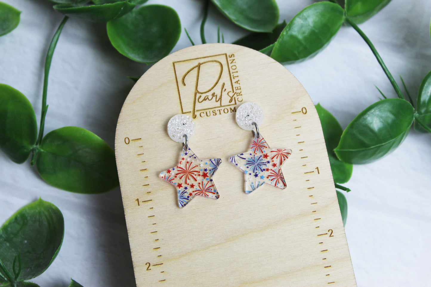 Firework Star Dangle Earrings