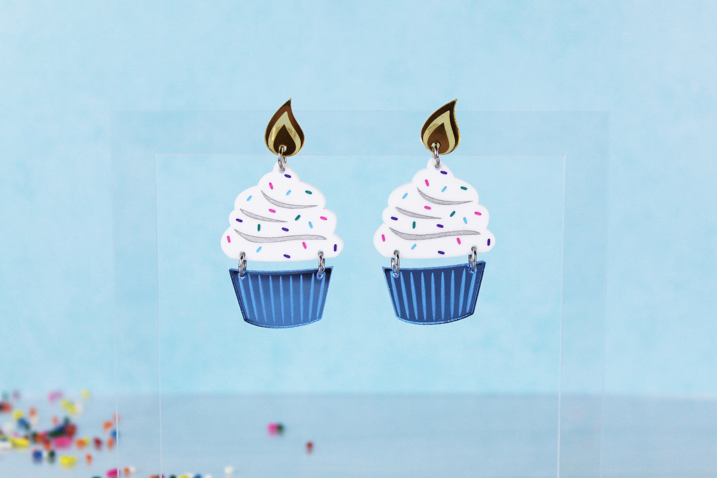 Cupcake Dangle Earrings