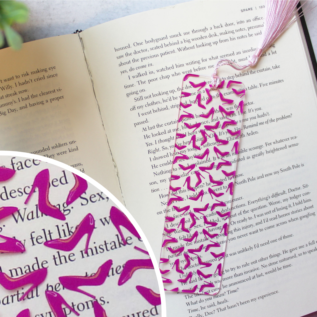 Pink High Heel Bookmark