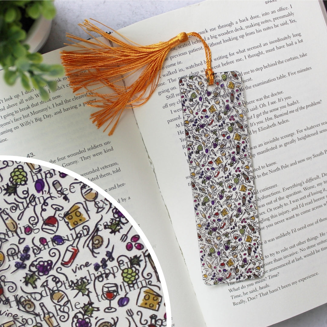 Wine & Cheese Bookmark