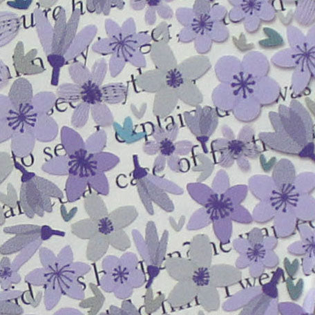 Purple Floral Bookmark