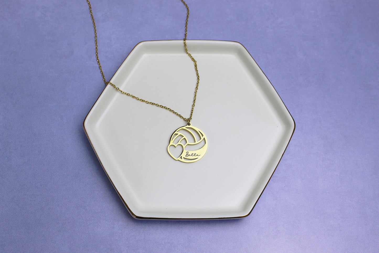 Personalized Volleyball Necklace