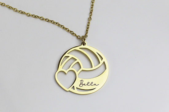 Personalized Volleyball Necklace