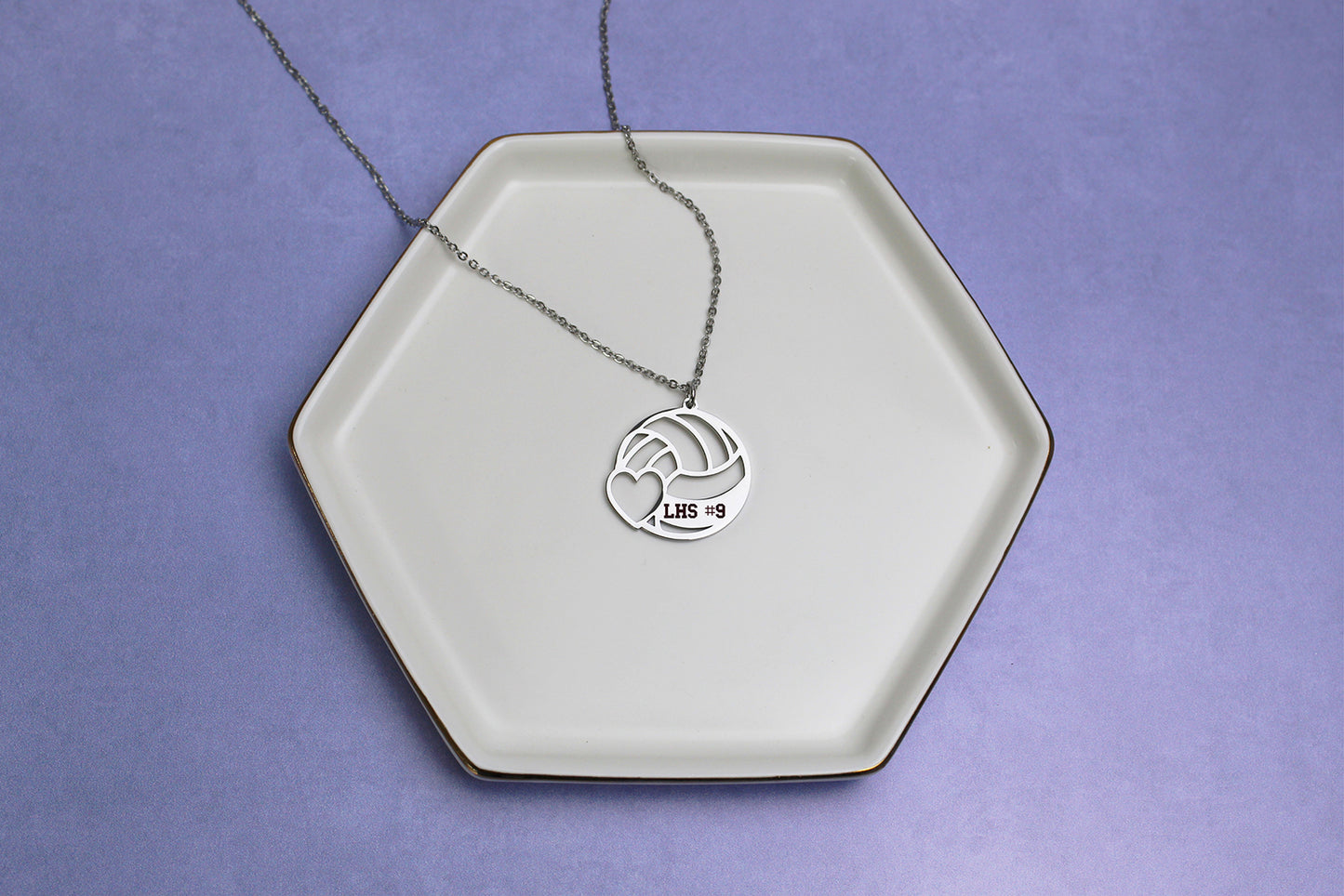 Personalized Volleyball Necklace