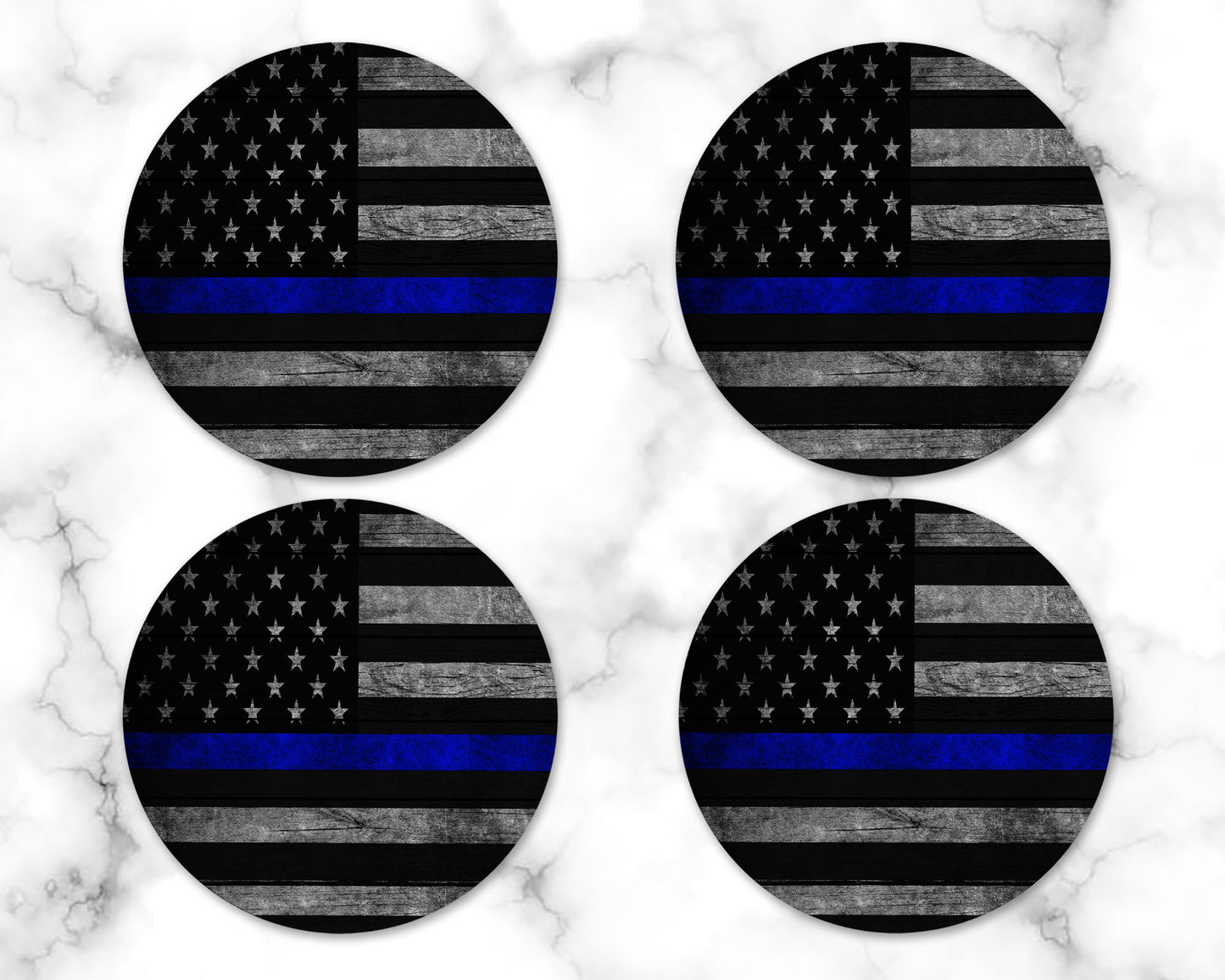 Thin Blue Line Drink Coaster