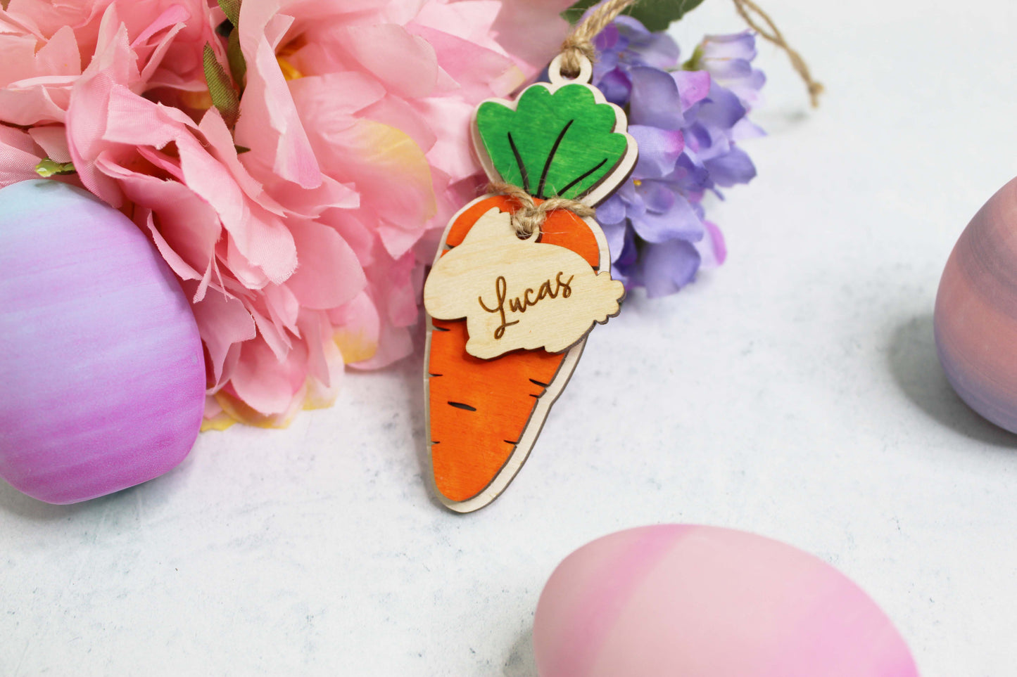 Carrot Easter Basket Tag