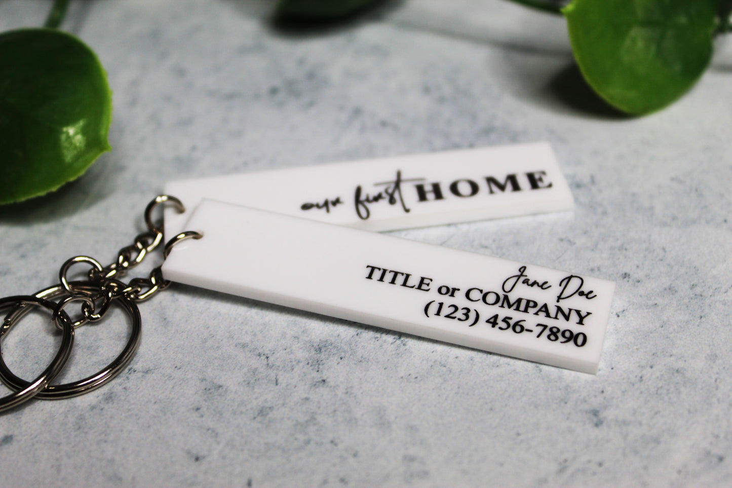 Personalized Realtor Keychain - Forever Home Keychain - Welcome Home Keychain - Our First Home Keychain - Dream Home Keychain - Closing Gift