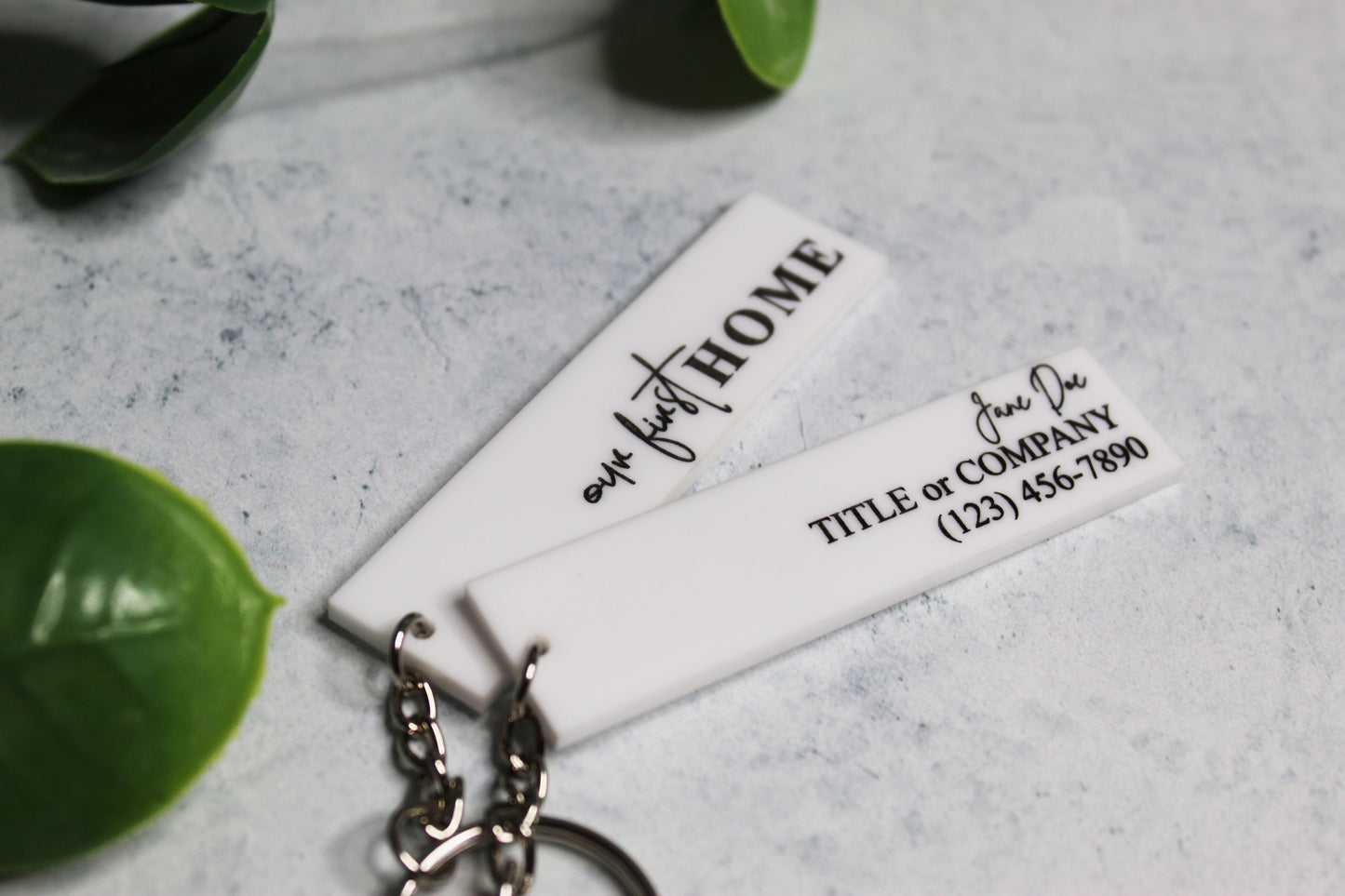 Personalized Realtor Keychain - Forever Home Keychain - Welcome Home Keychain - Our First Home Keychain - Dream Home Keychain - Closing Gift