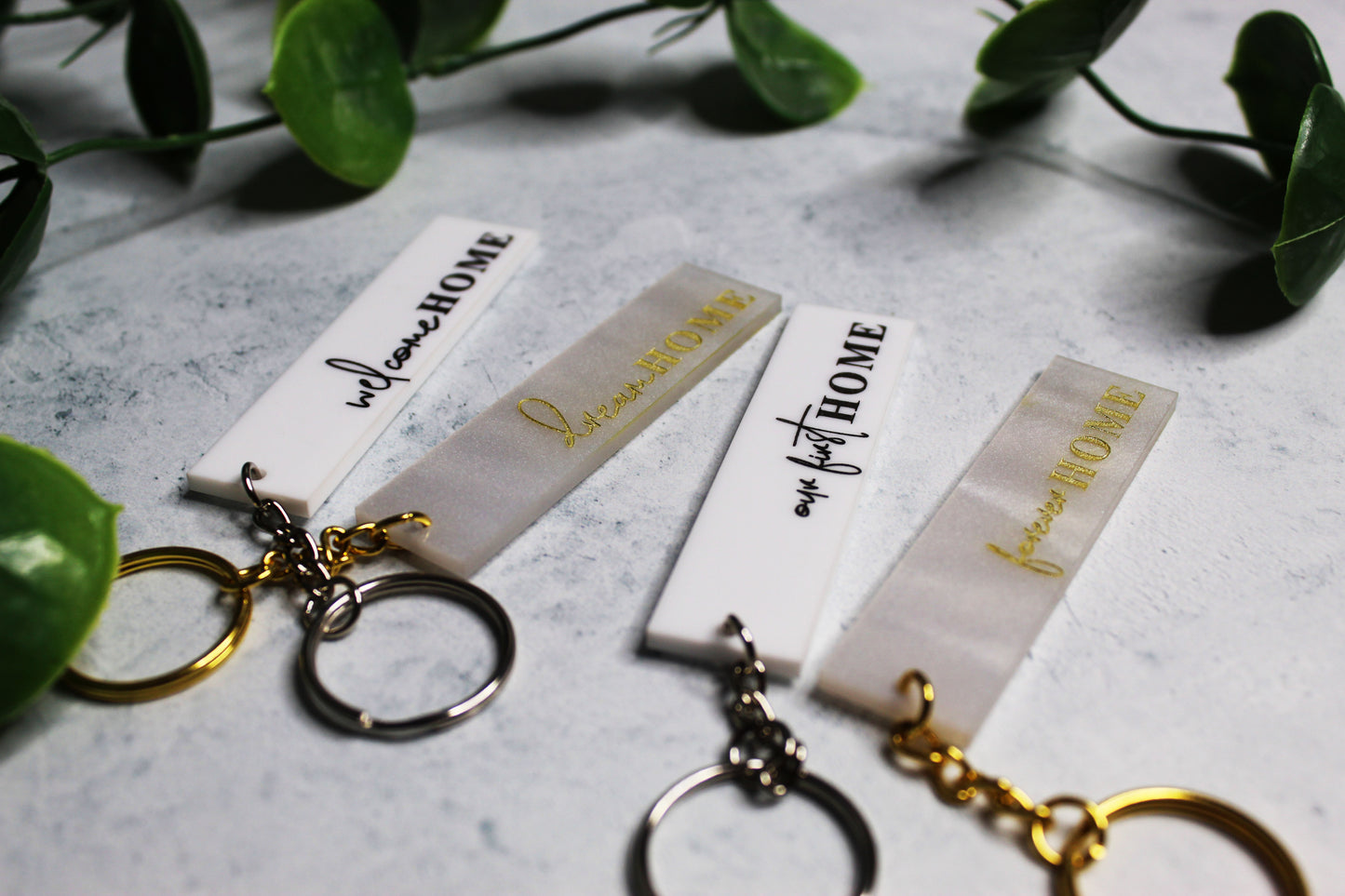 Personalized Realtor Keychain - Forever Home Keychain - Welcome Home Keychain - Our First Home Keychain - Dream Home Keychain - Closing Gift