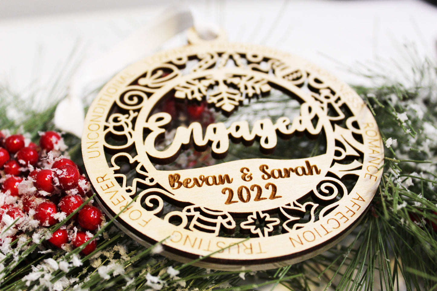 Personalized Engagement Ornament