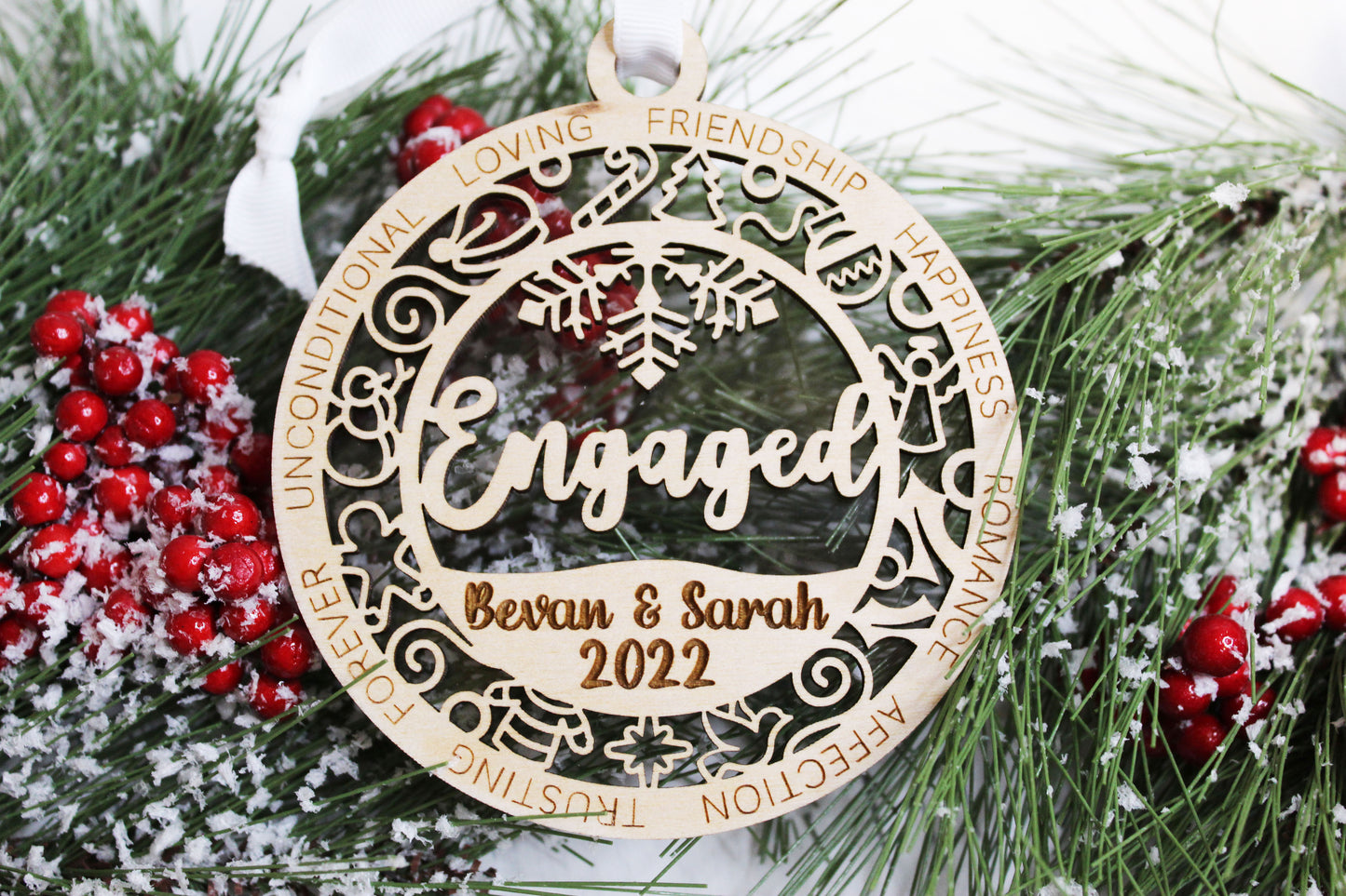 Personalized Engagement Ornament