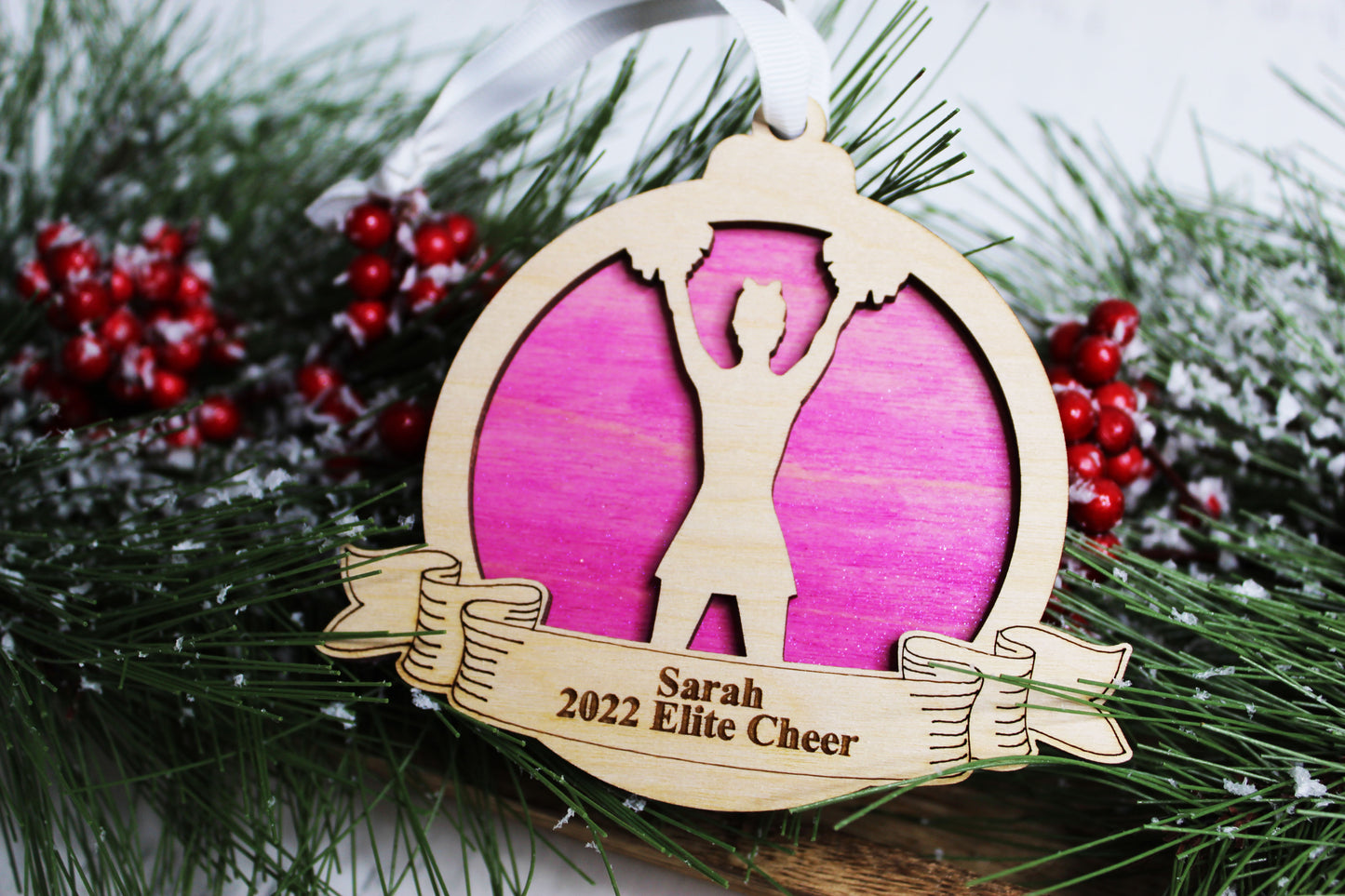 Personalized Cheer Ornament