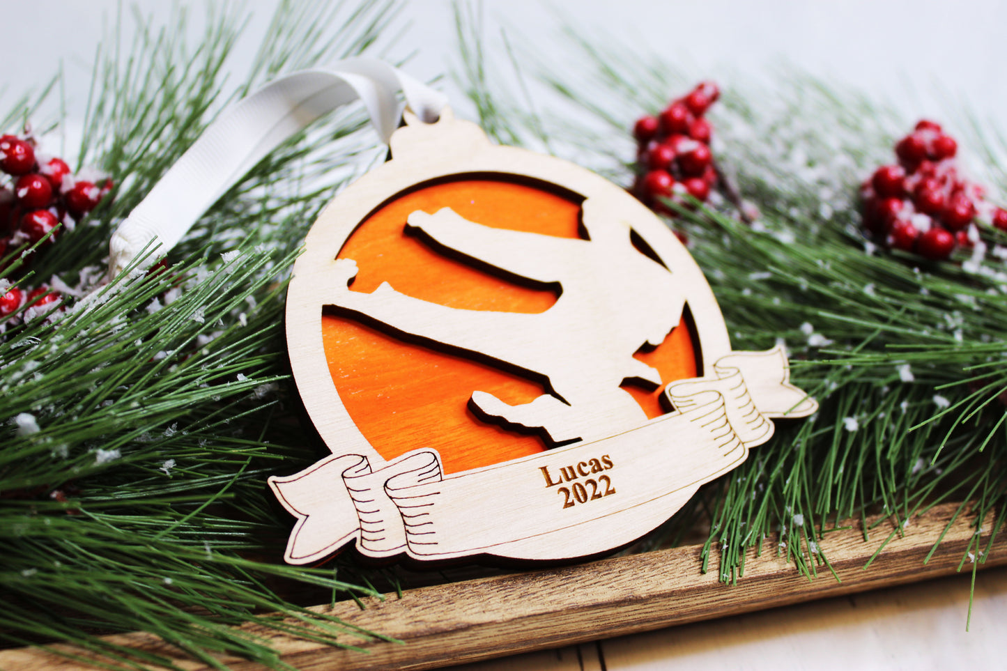 Personalized Karate Ornament