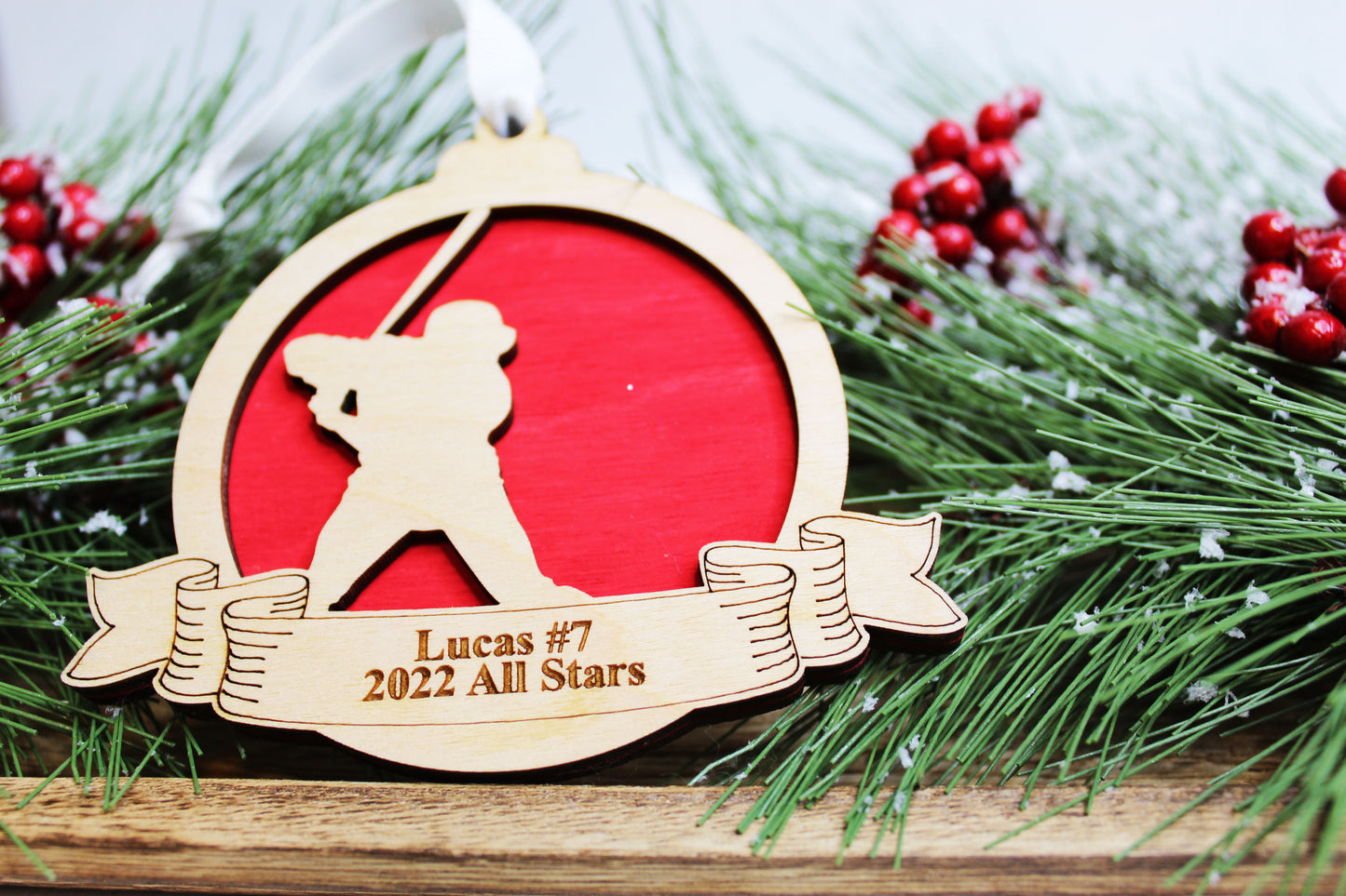 Personalized Baseball Ornament