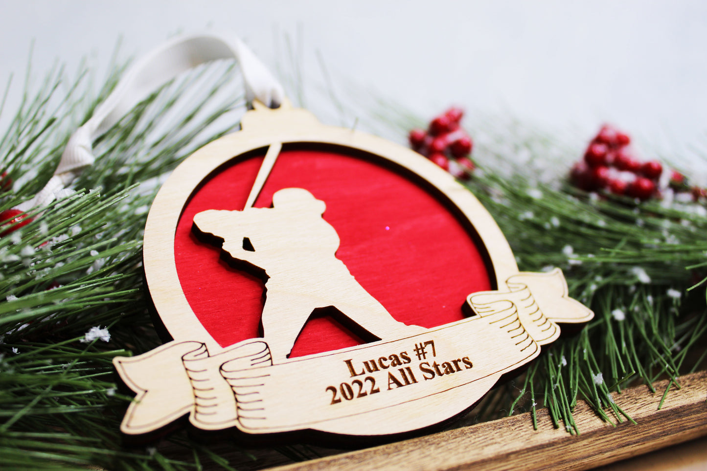 Personalized Baseball Ornament