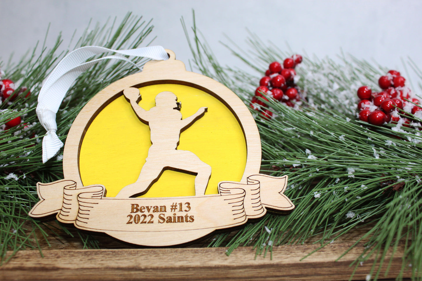 Personalized Football Ornament