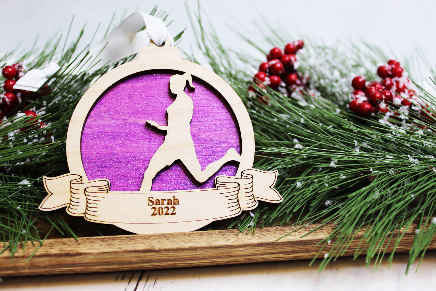 Personalized Track Ornament