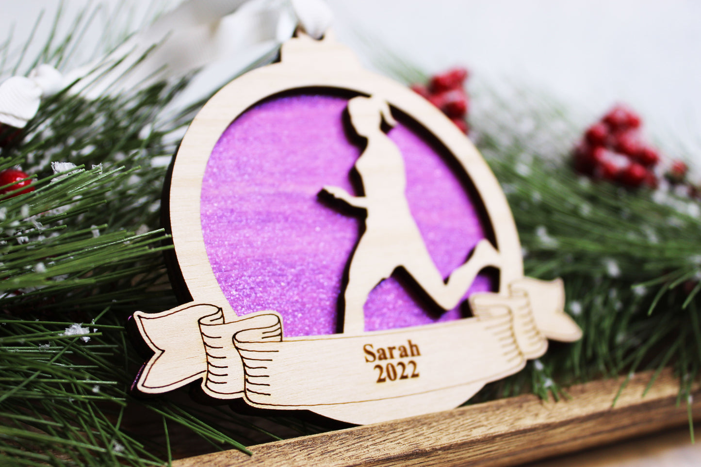 Personalized Track Ornament