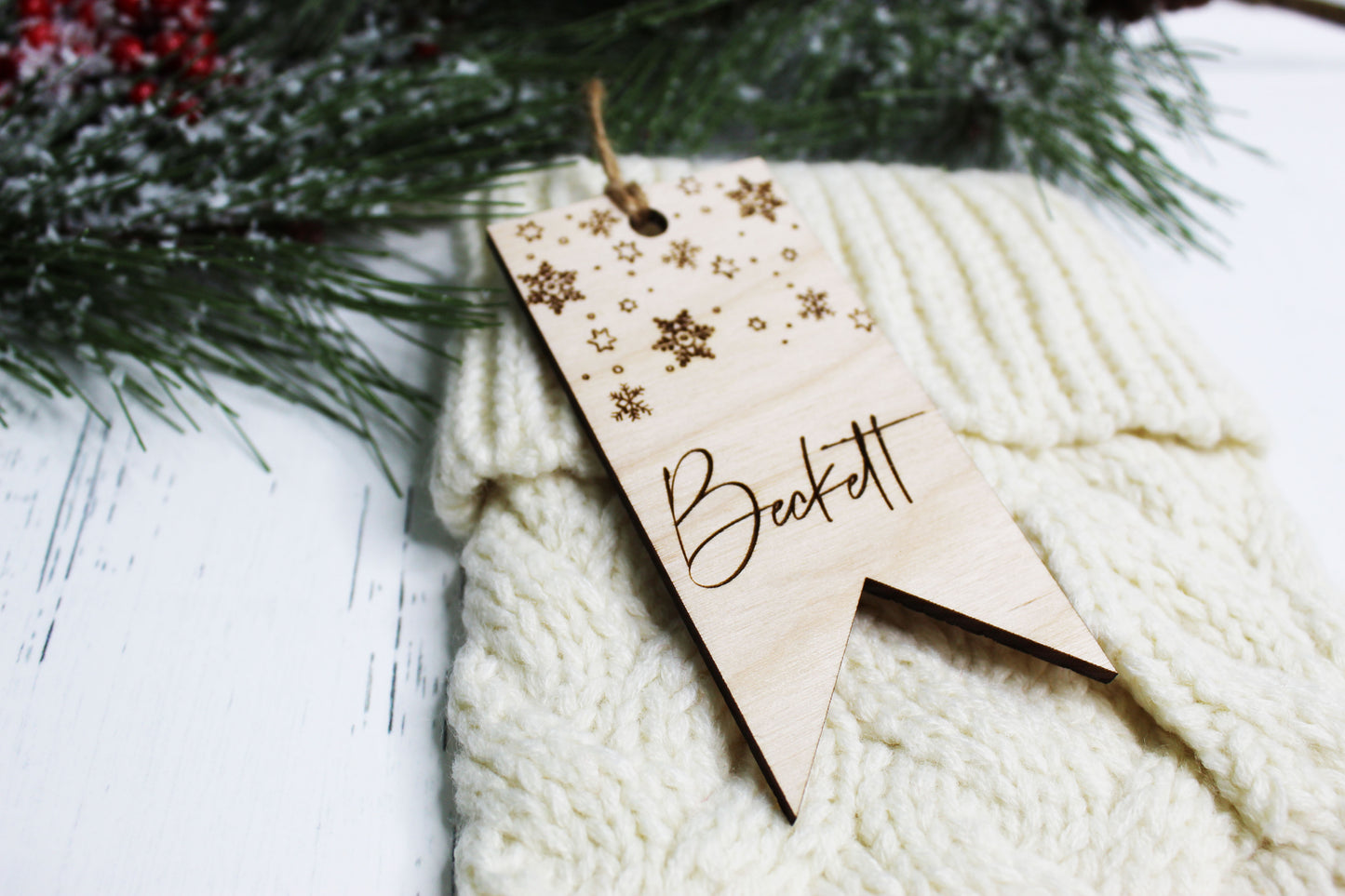 Personalized Engraved Stocking Tags