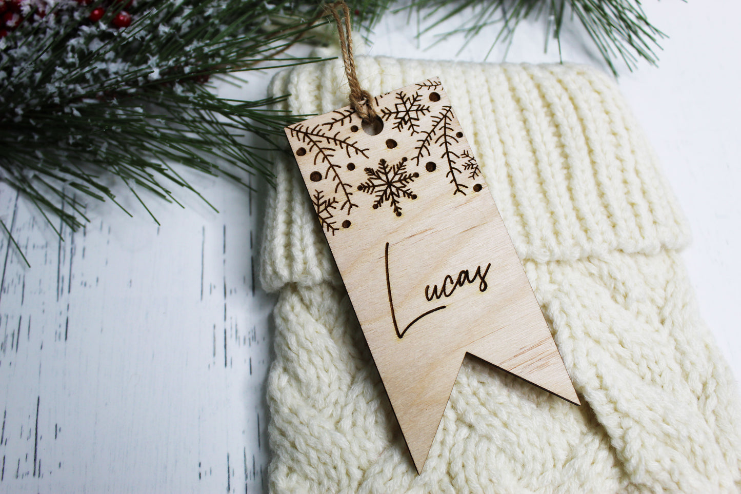 Personalized Engraved Stocking Tags