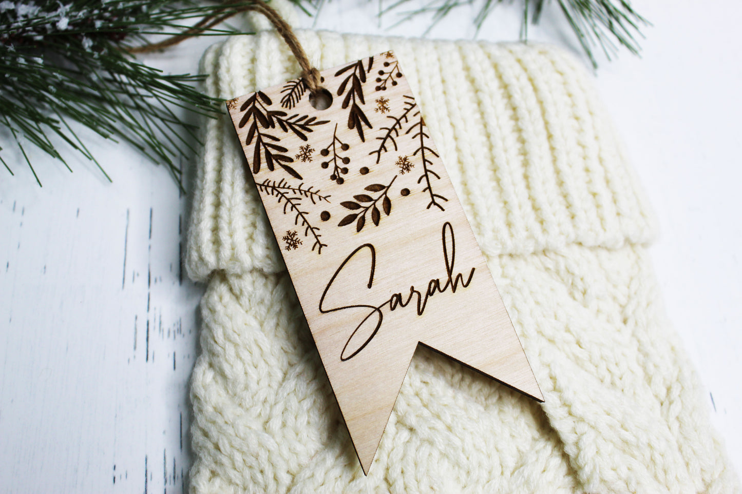 Personalized Engraved Stocking Tags