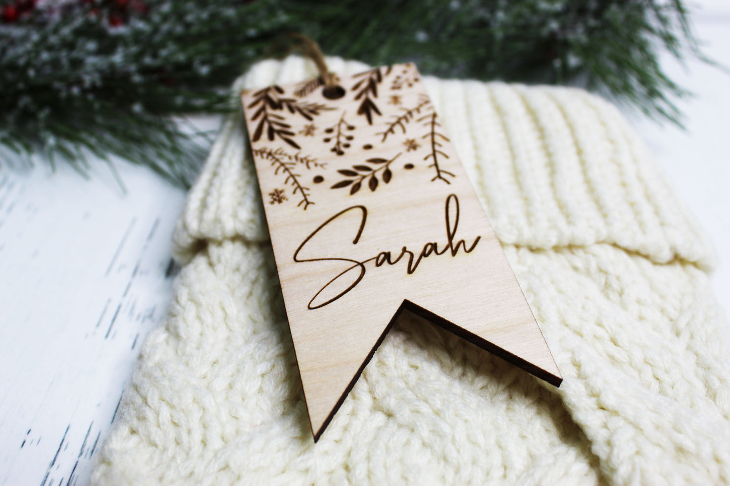 Personalized Engraved Stocking Tags
