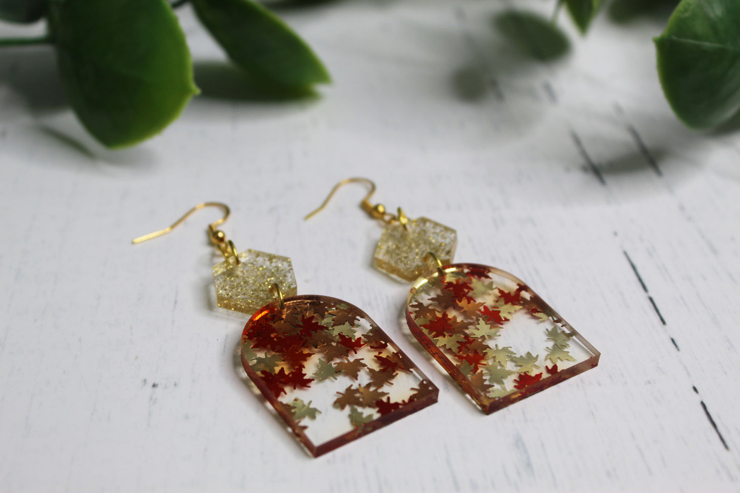 Fall Leaves Dangle Earrings
