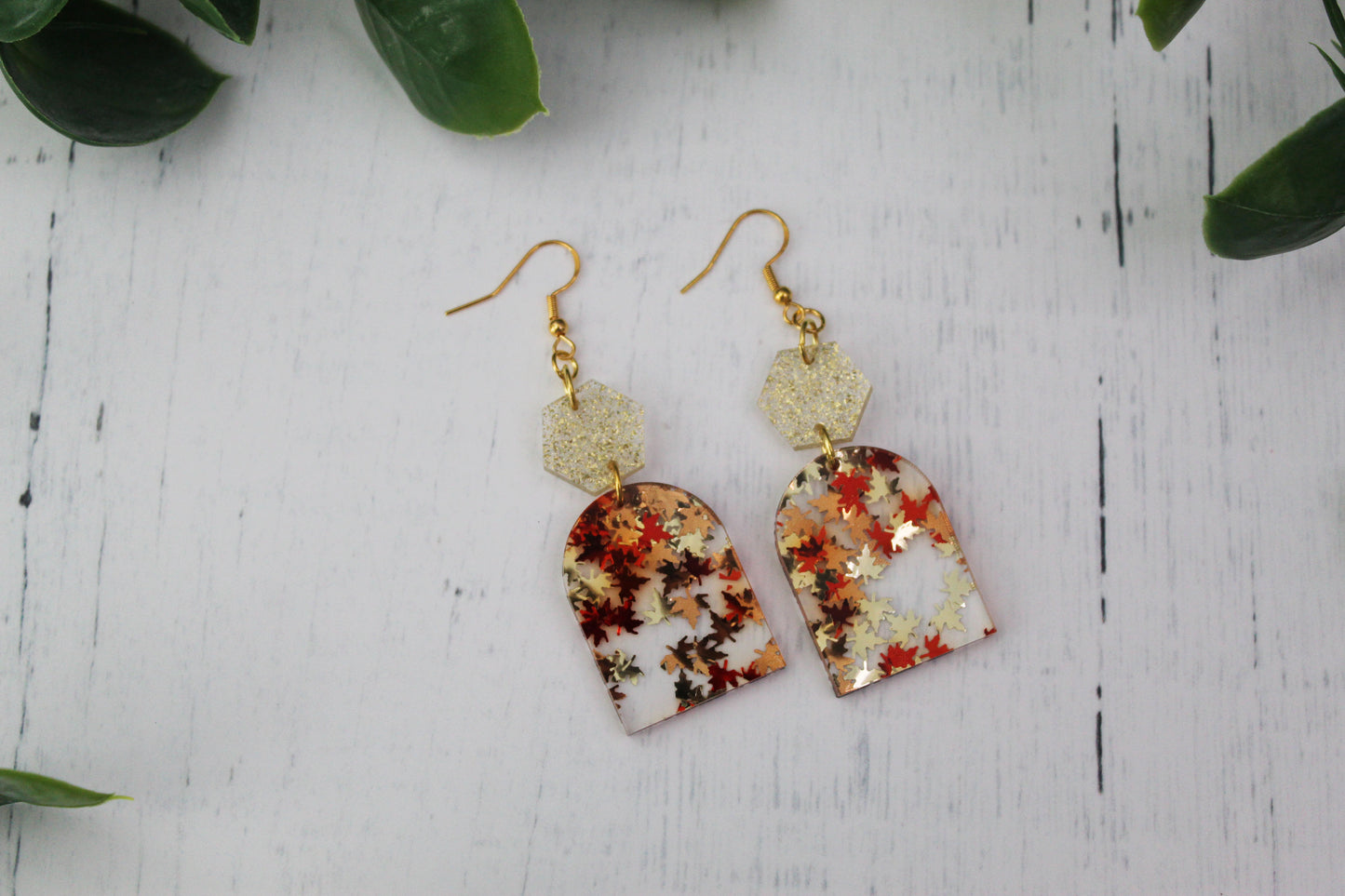 Fall Leaves Dangle Earrings