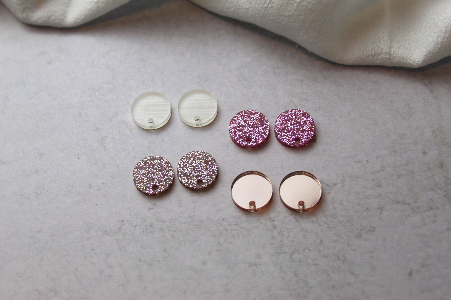 Customizable Easter Dangle Circle Earrings