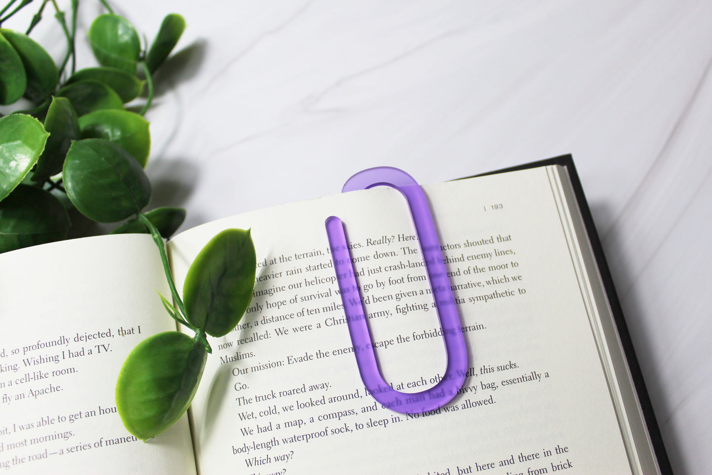 Custom Paper Clip Shaped Bookmark