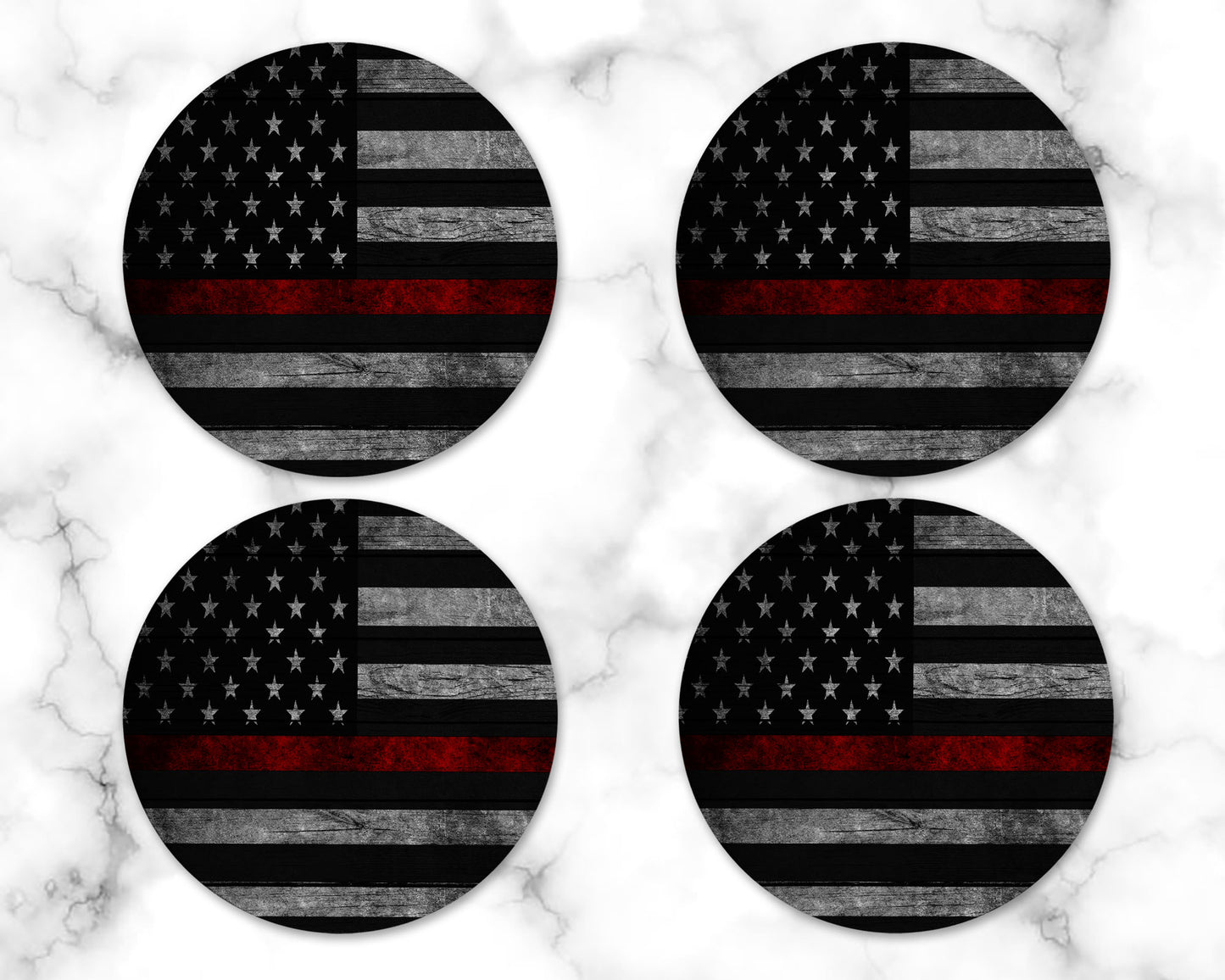 Thin Red Line Drink Coaster