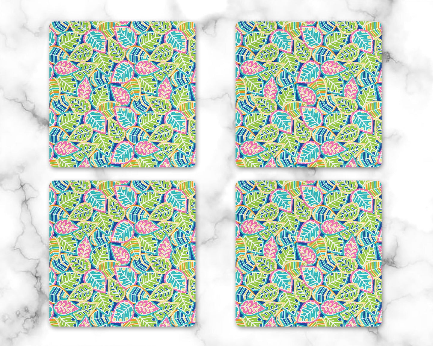Tropical Leaf Drink Coasters