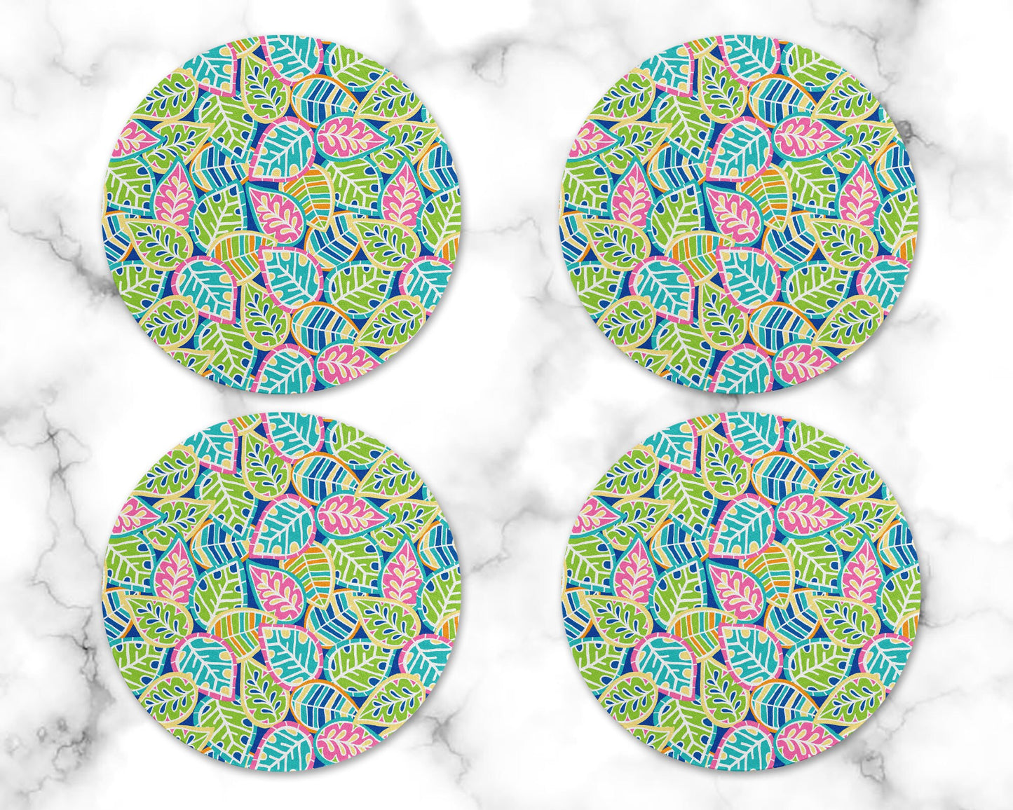 Tropical Leaf Drink Coasters