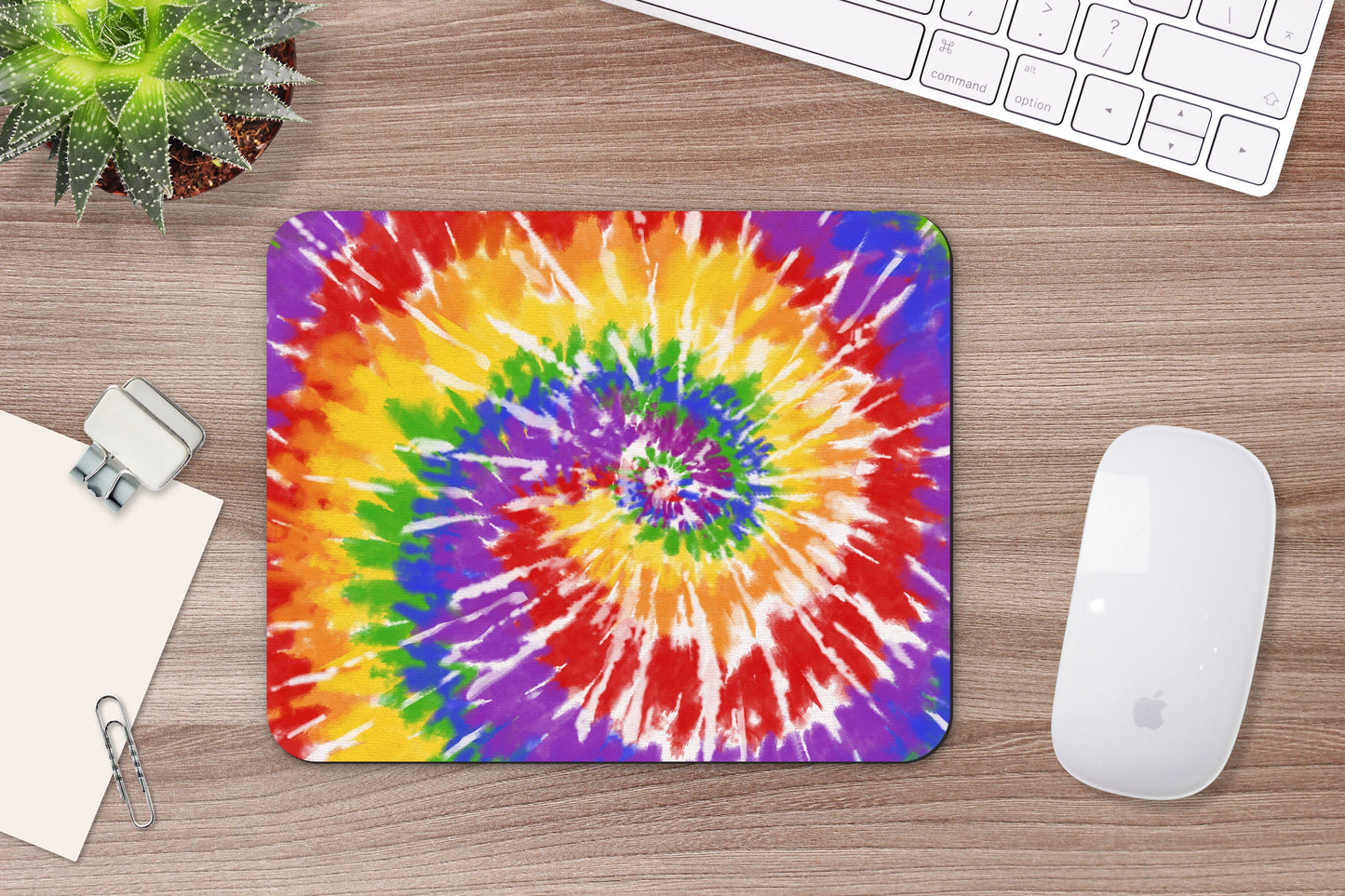 Tie Dye Mouse Pad and Desk Set