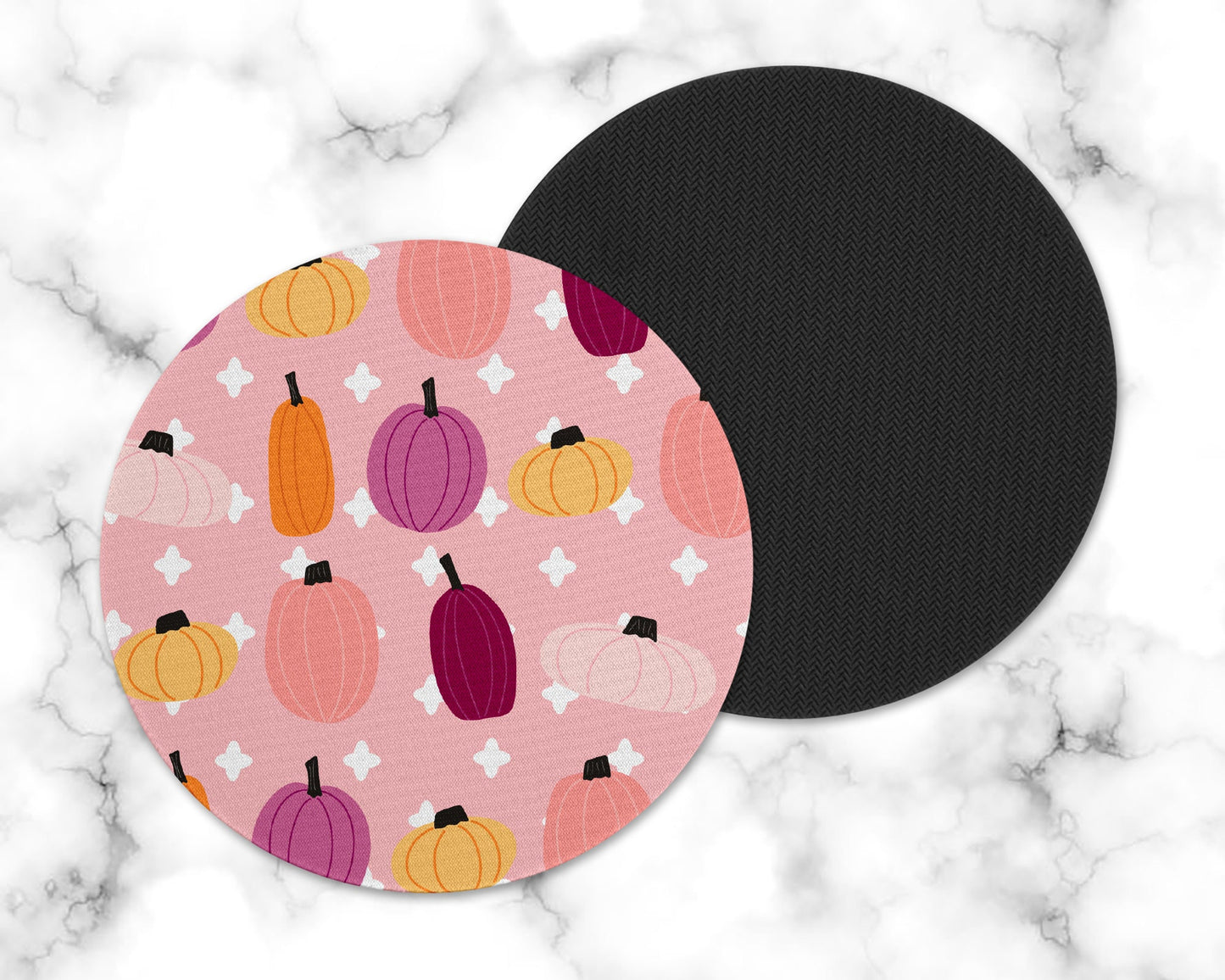Pink Pumpkin Drink Coaster