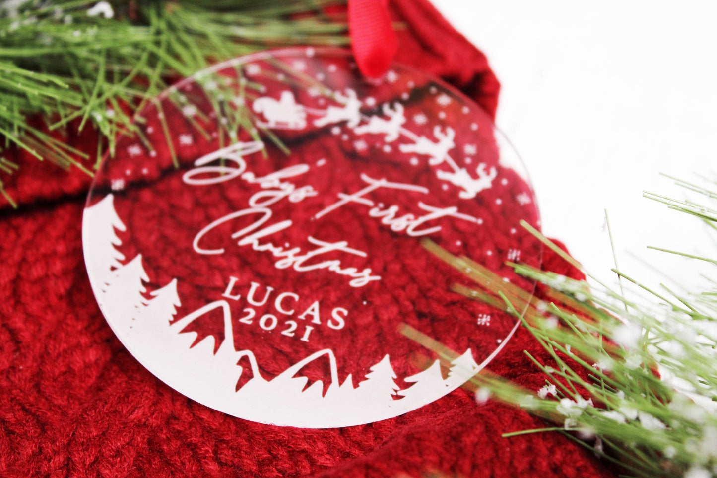 Personalized Baby's First Christmas Ornament