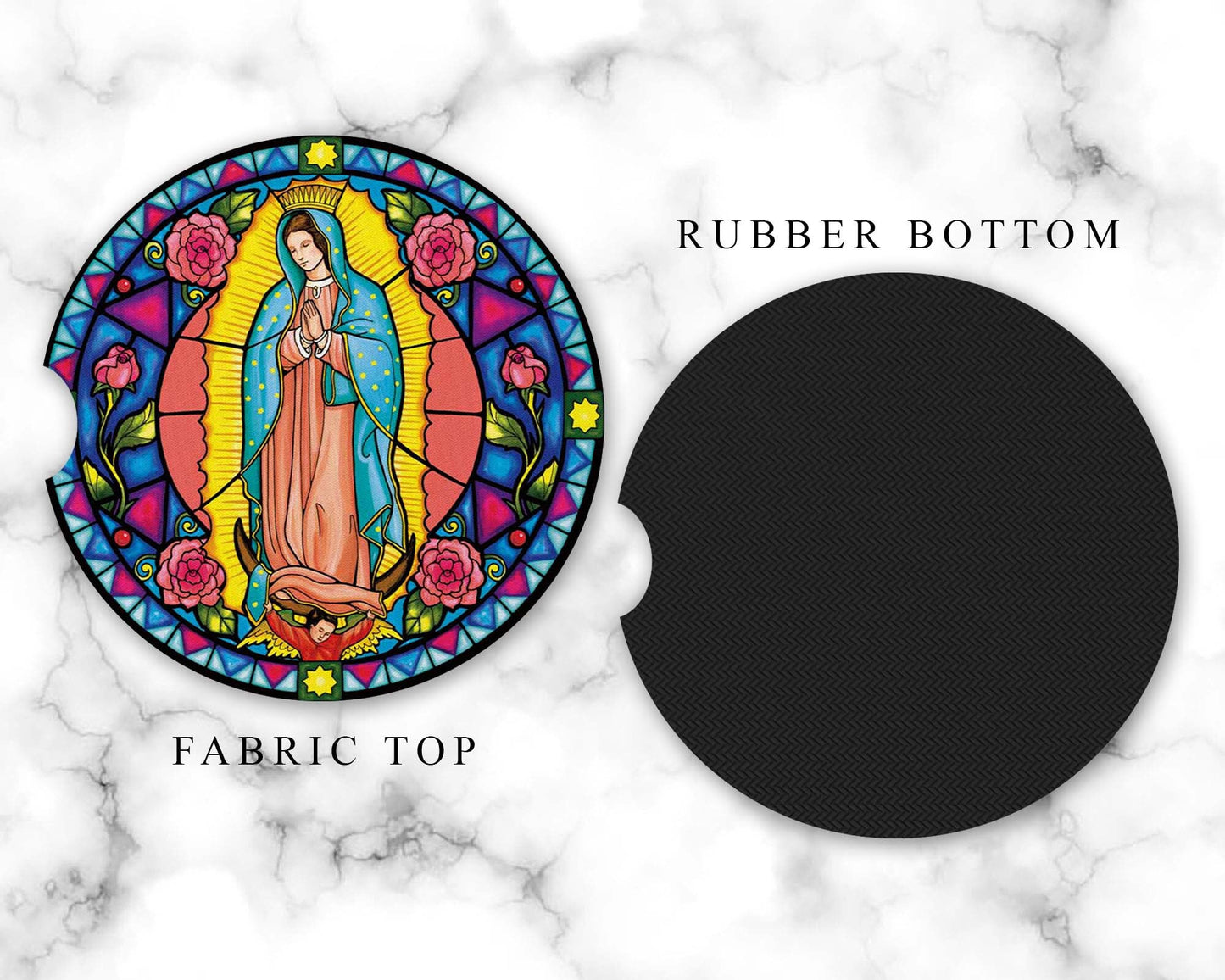 Virgin Mary Car Coasters