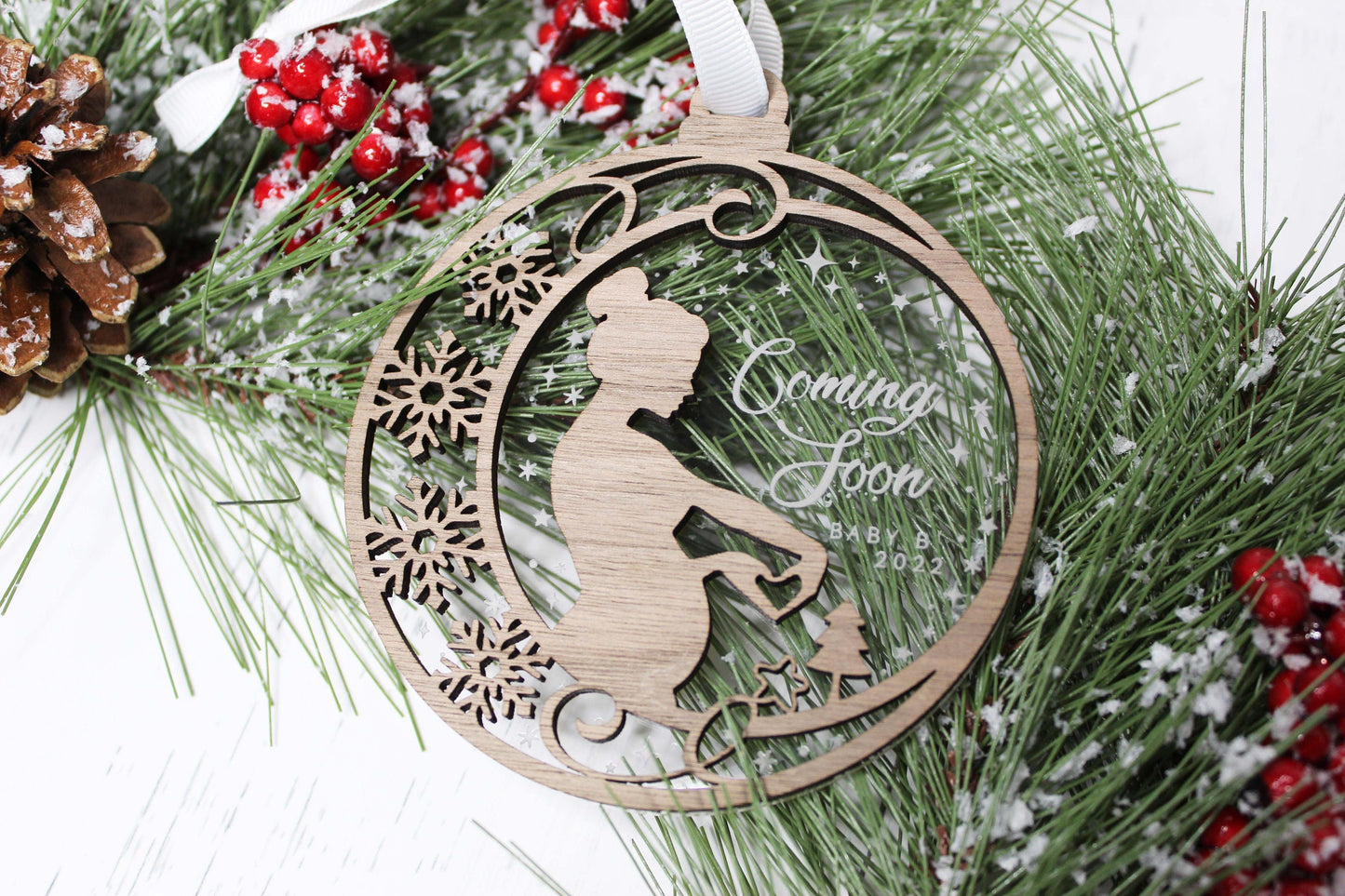 Personalized Pregnancy Ornament
