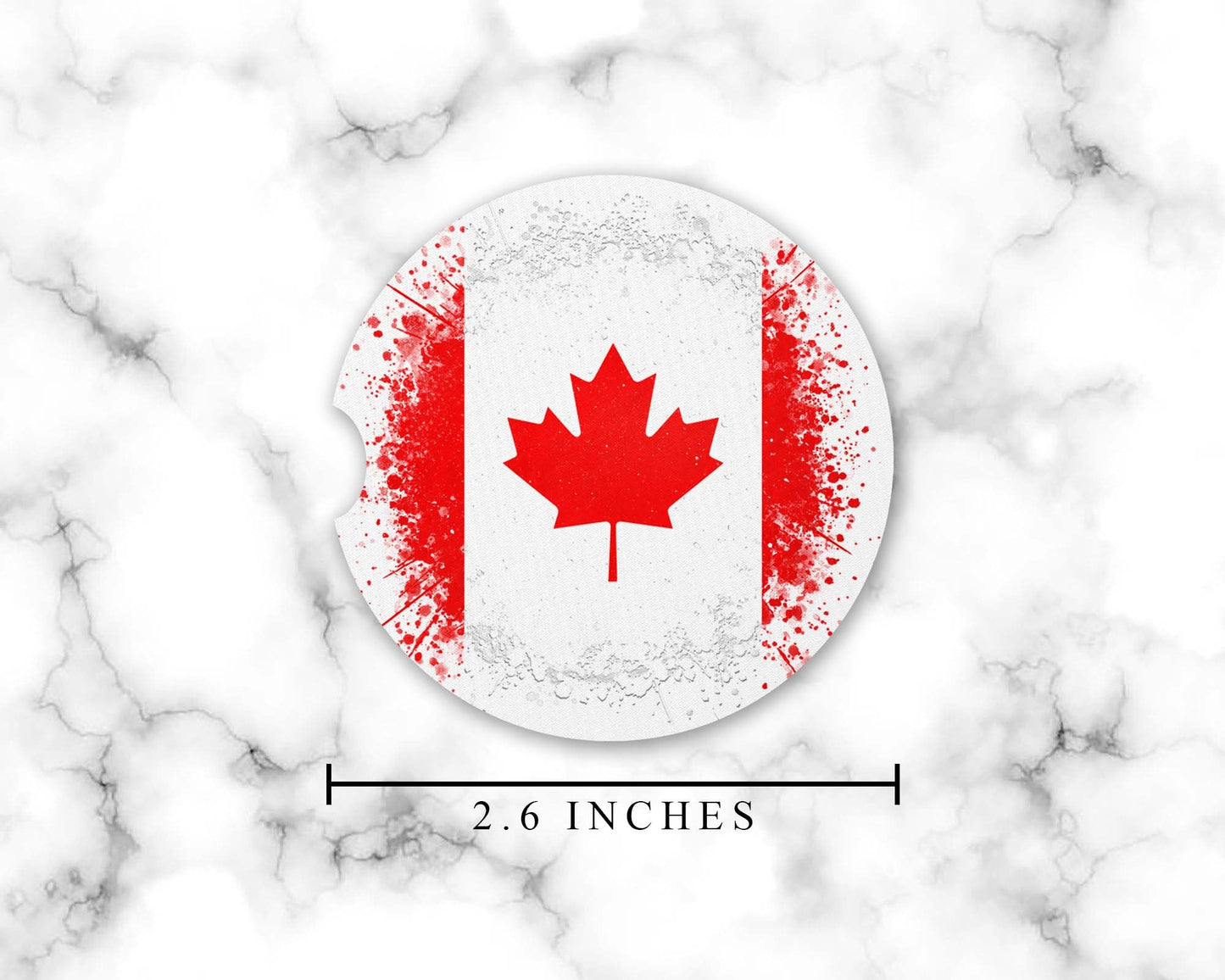 Splash Canadian Flag Car Coasters