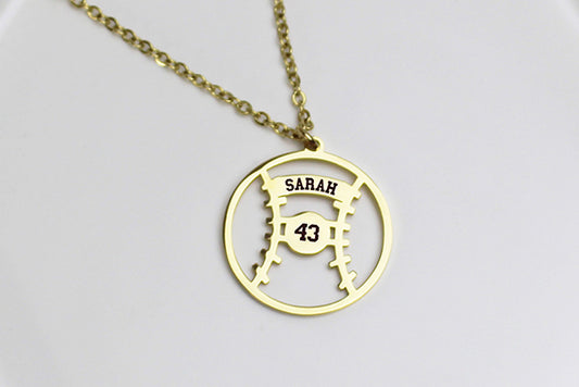 Personalized Baseball / Softball Necklace