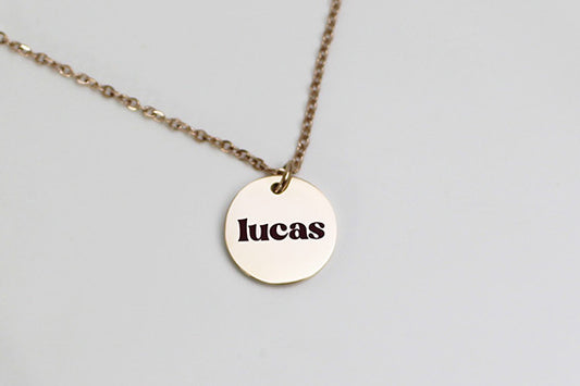 Personalized Disc Necklace