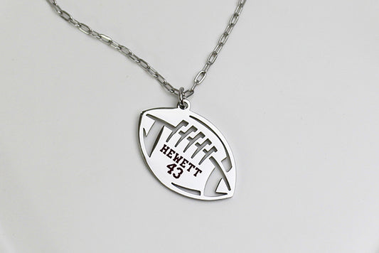 Personalized Football Necklace