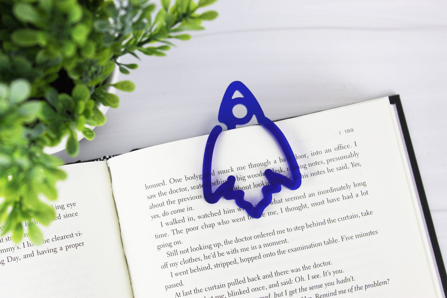 Custom Rocket Ship Shaped Bookmark